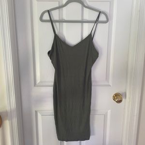 Popular21 Green Strapless CrissCross Back Dress
